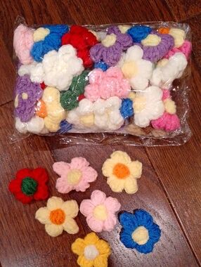 50 Pcs DYI Yarn Flowers Bouquet